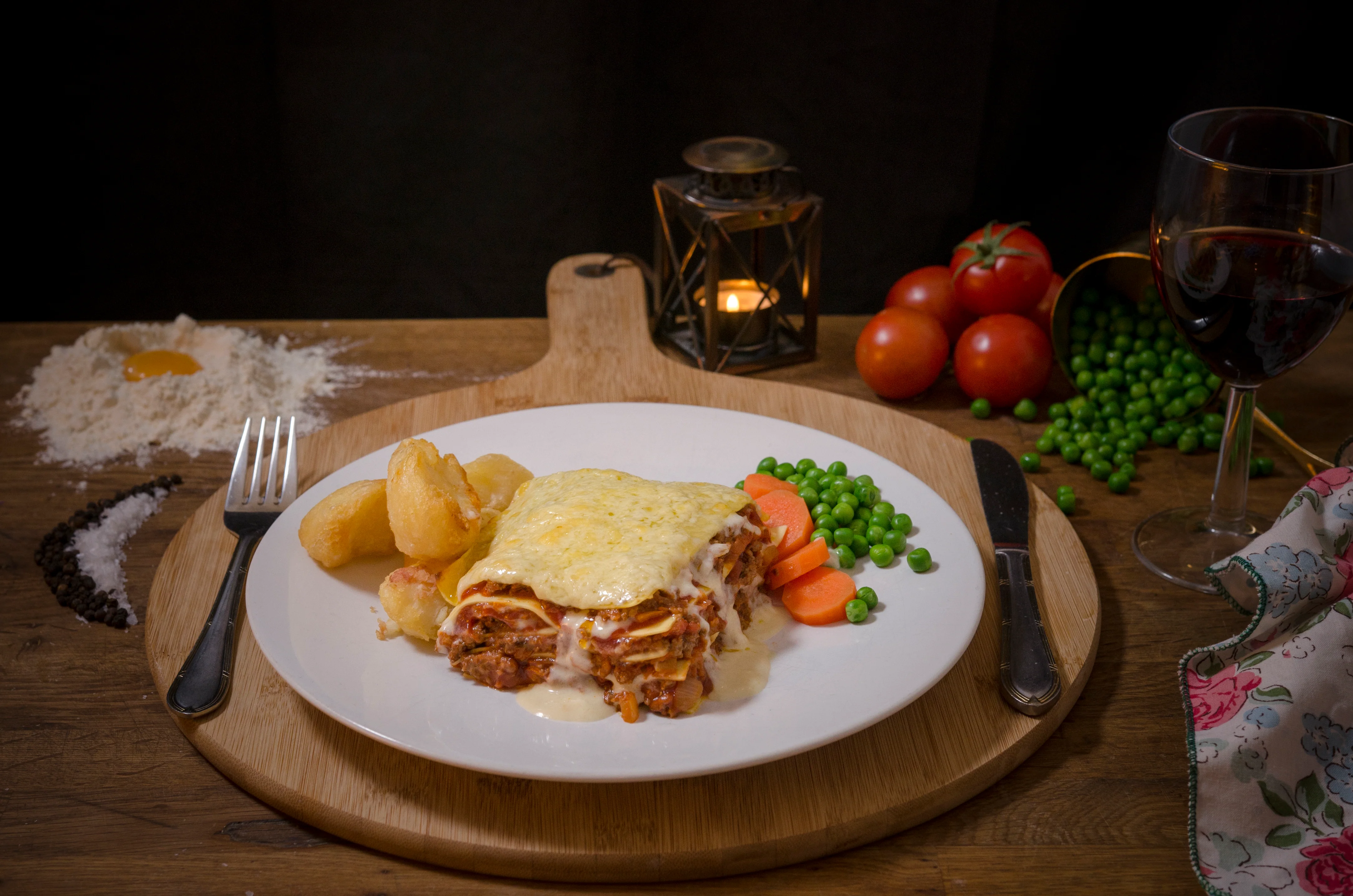 'A-la-Carte' Beef Lasagne with Red Wine Ready Meal - Image 3