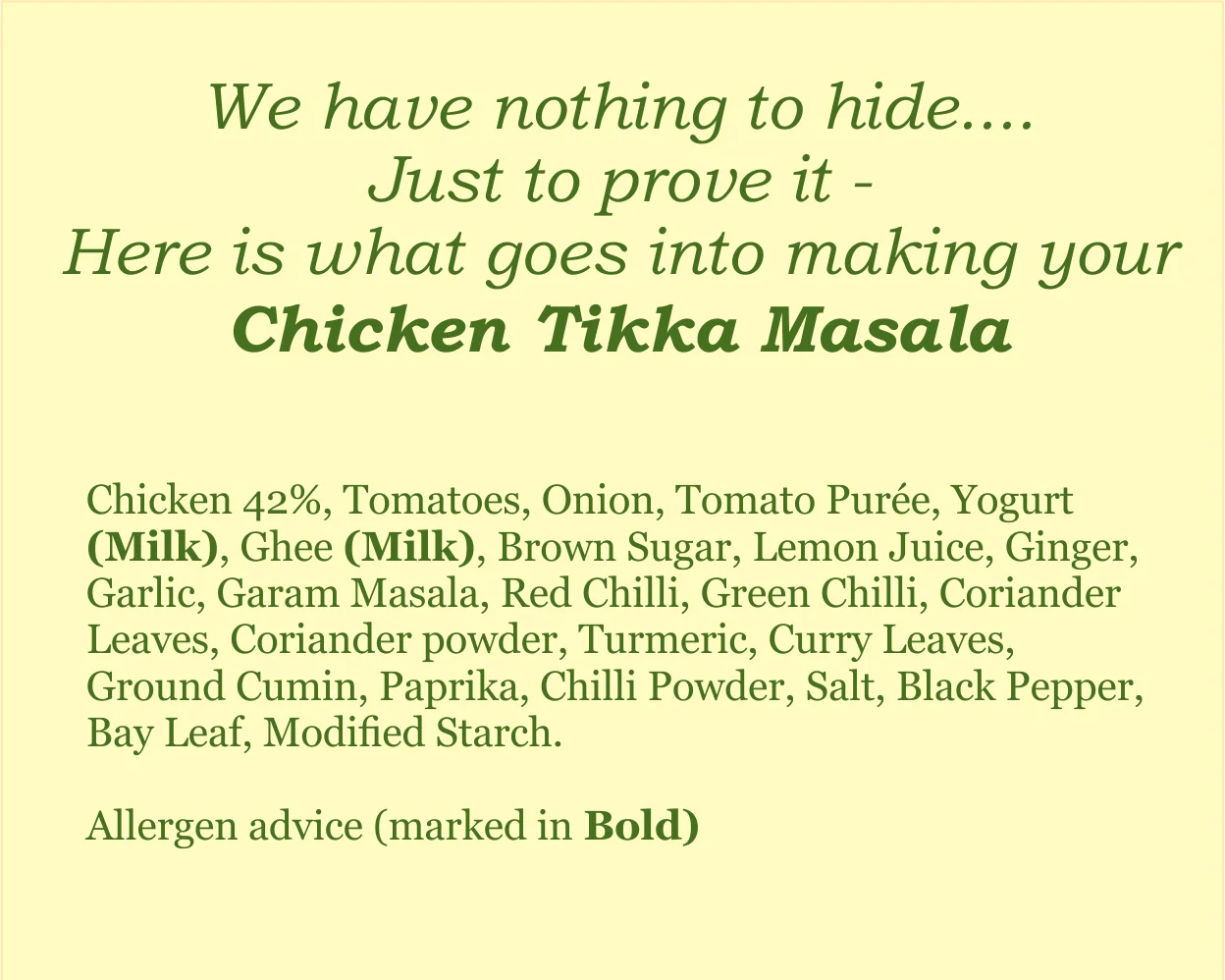 'A-la-Carte' Chicken Tikka Masala Ready Meal - Image 5