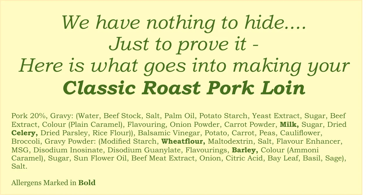 Classic Roast Pork, Vegetables, Roast Potatoes & Gravy - Image 6