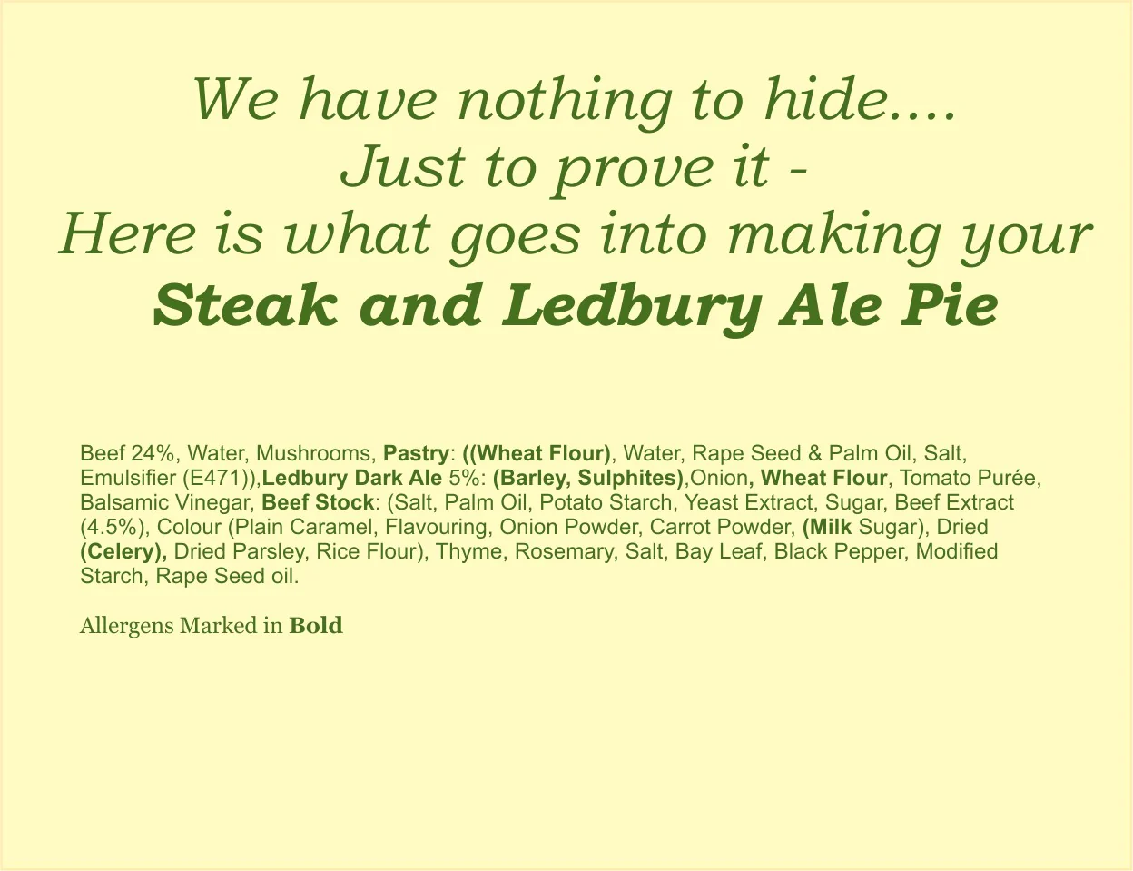 'A-la-Carte' Steak and Ale with a Puff Pastry Lid Ready Meal - Image 4